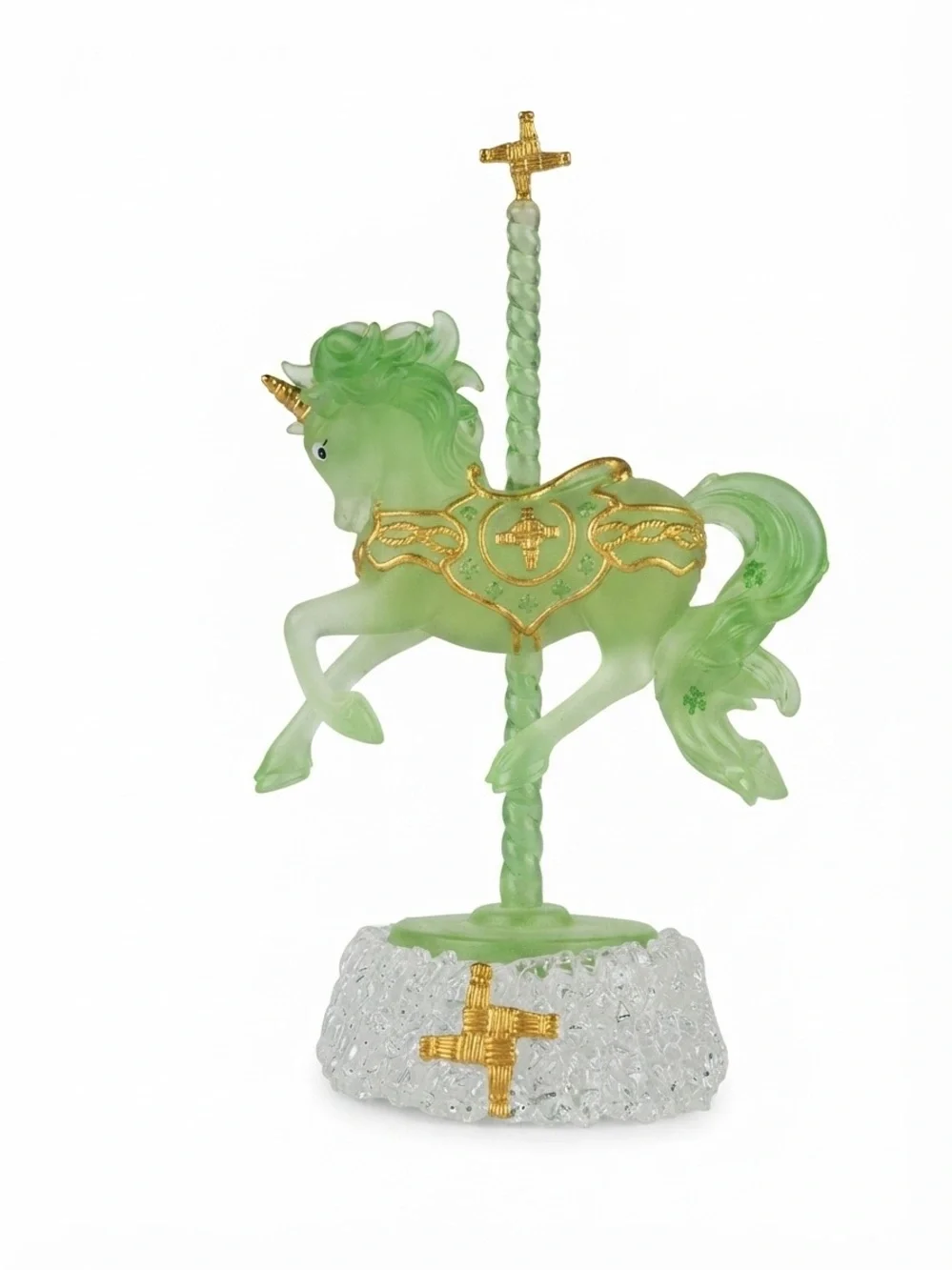 Rare-Irish luck of the Irish Unicorn Carousel Collection by Hamilton Collection